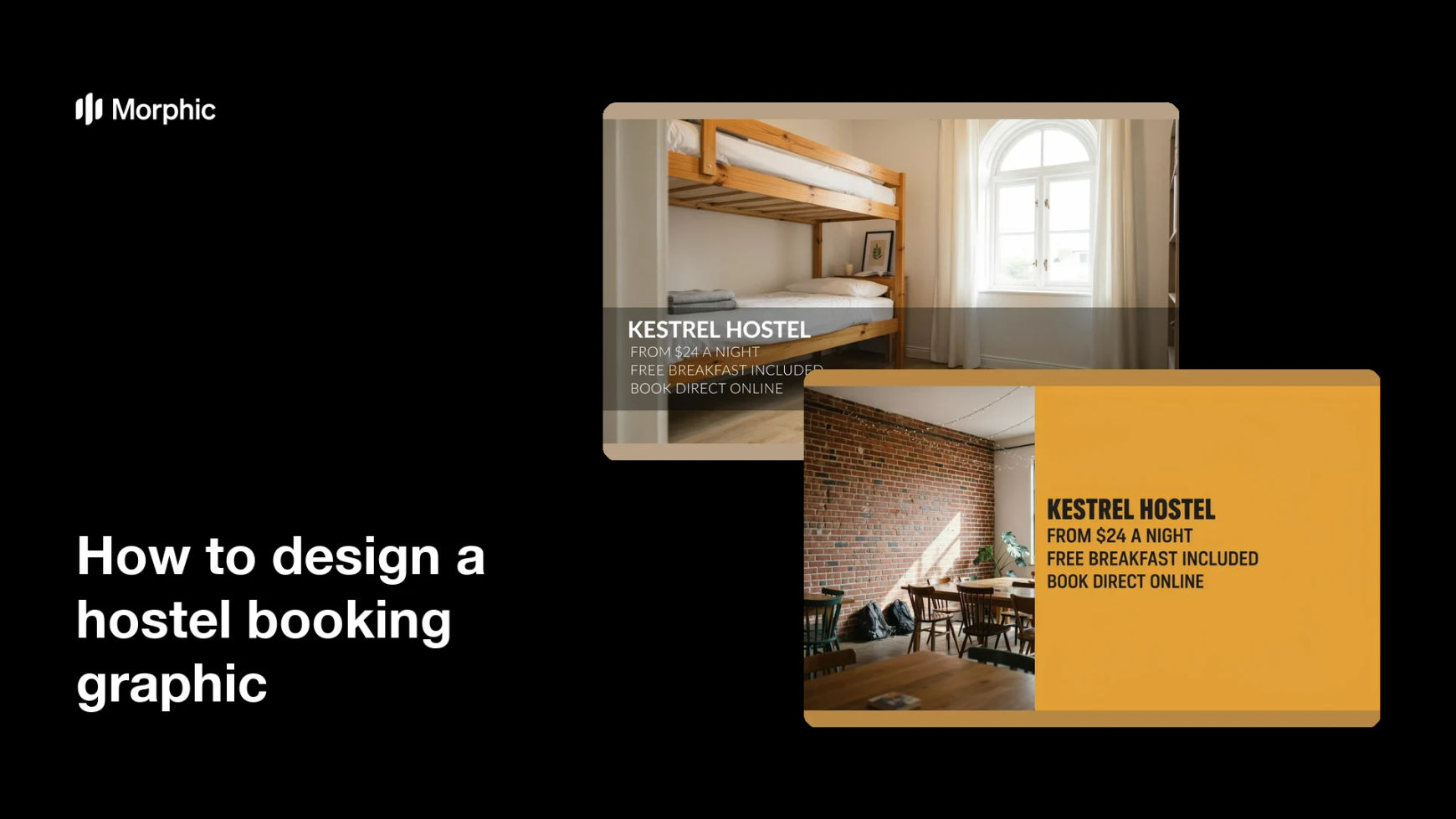 How to design a hostel booking graphic