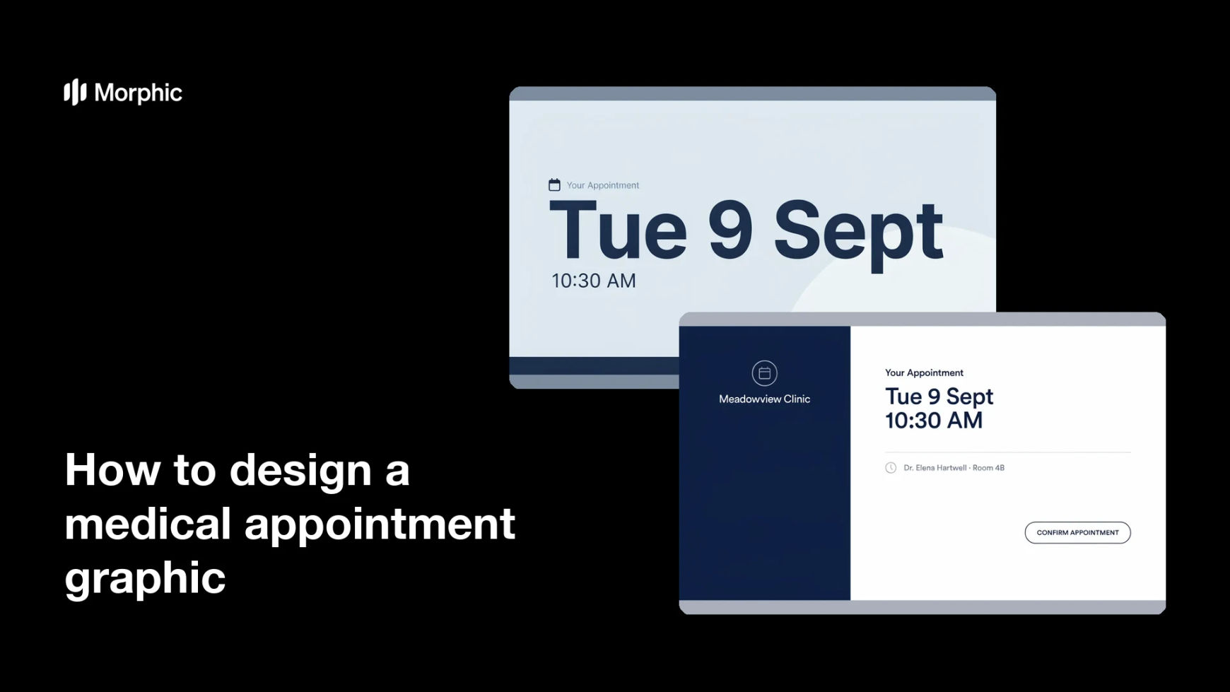 How to design a medical appointment graphic