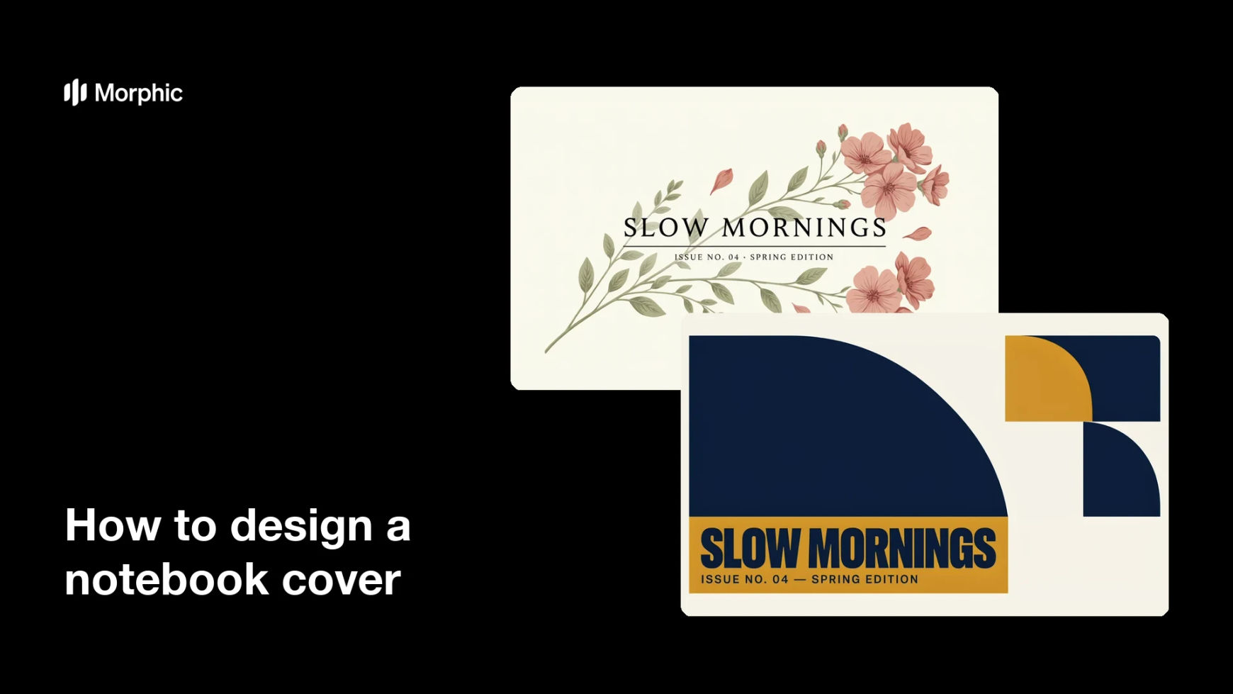 How to design a notebook cover