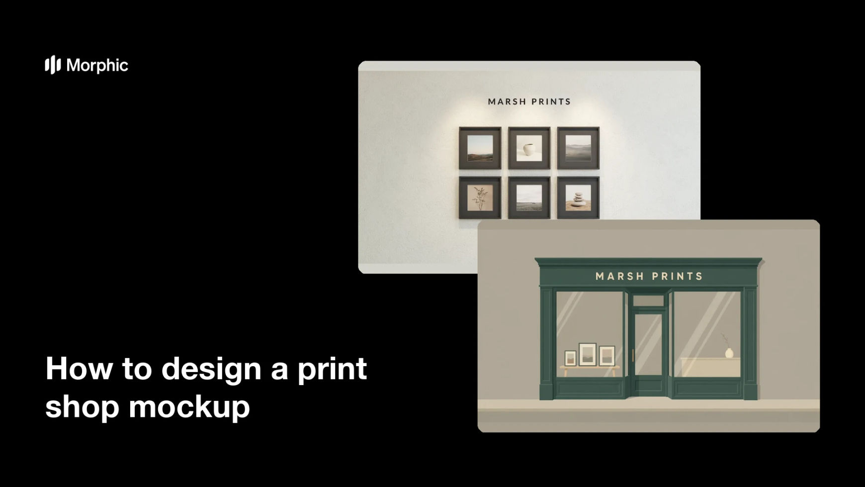 How to design a print shop mockup