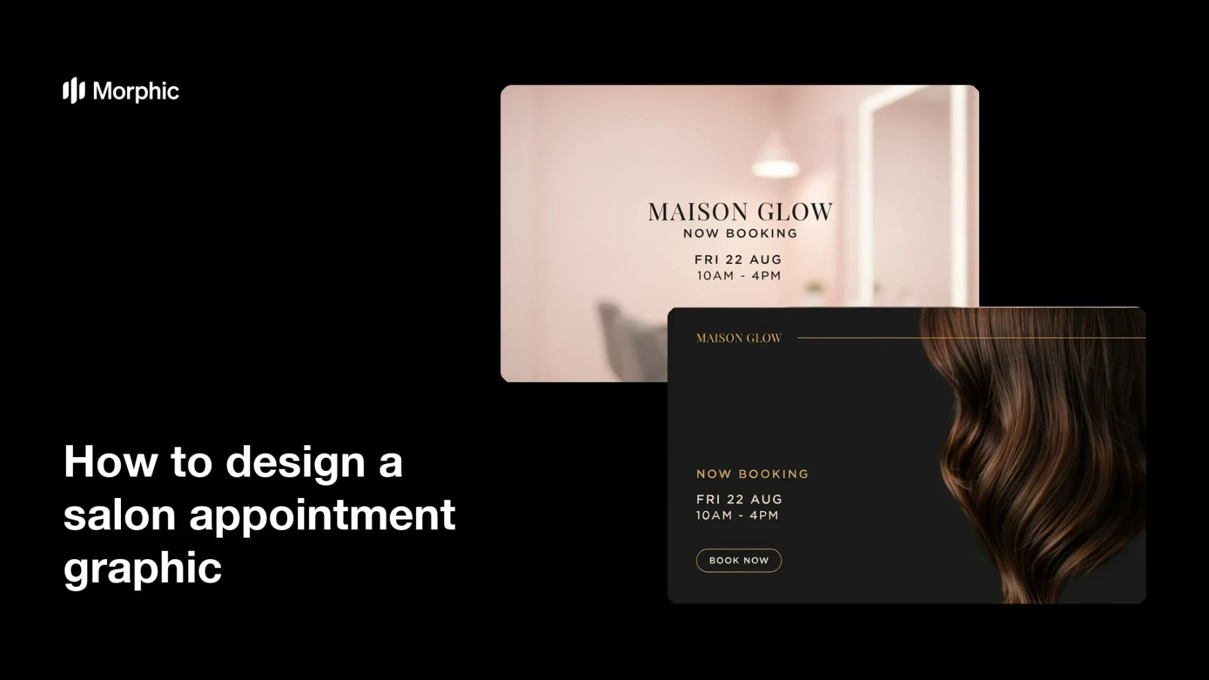 How to design a salon appointment graphic