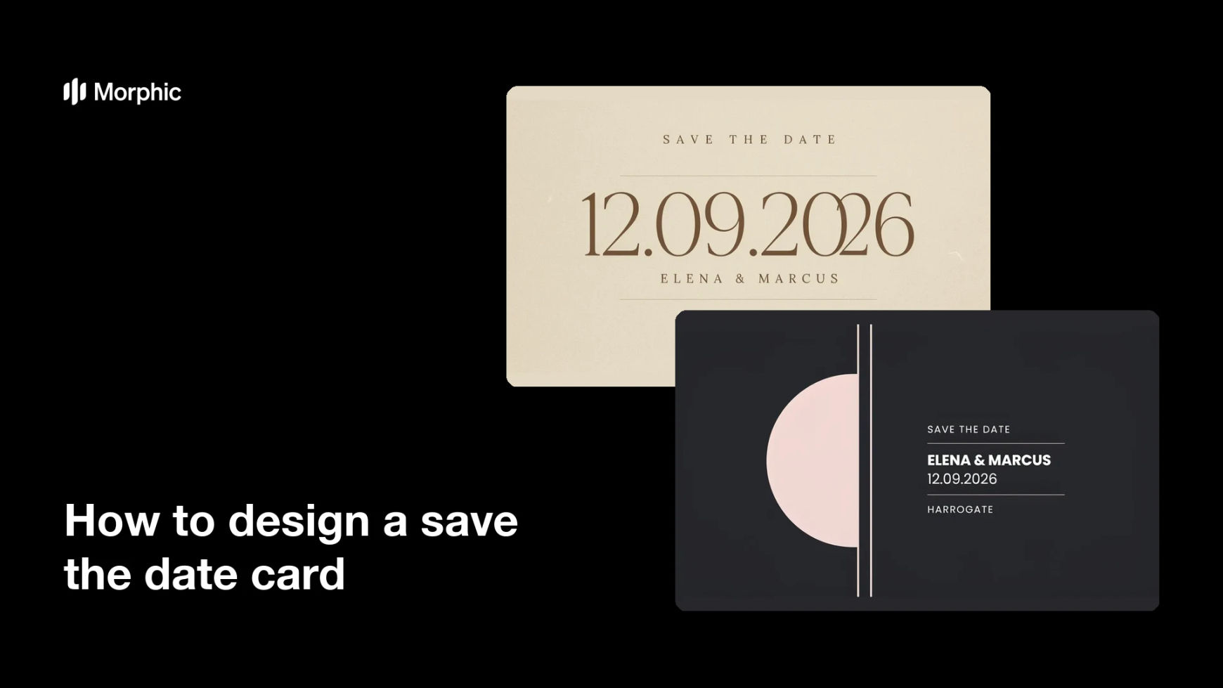 How to design a save the date card