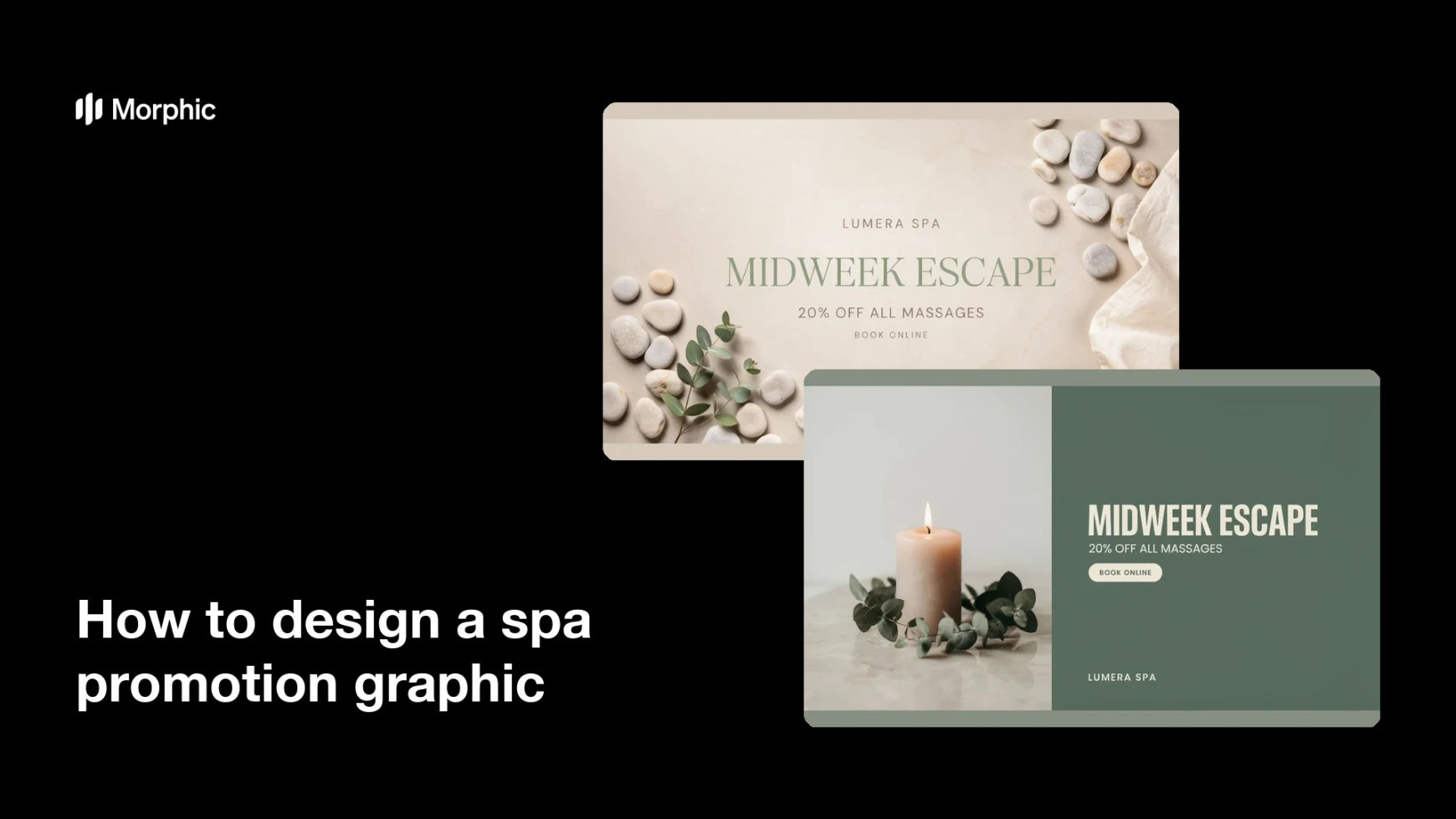 How to design a spa promotion graphic