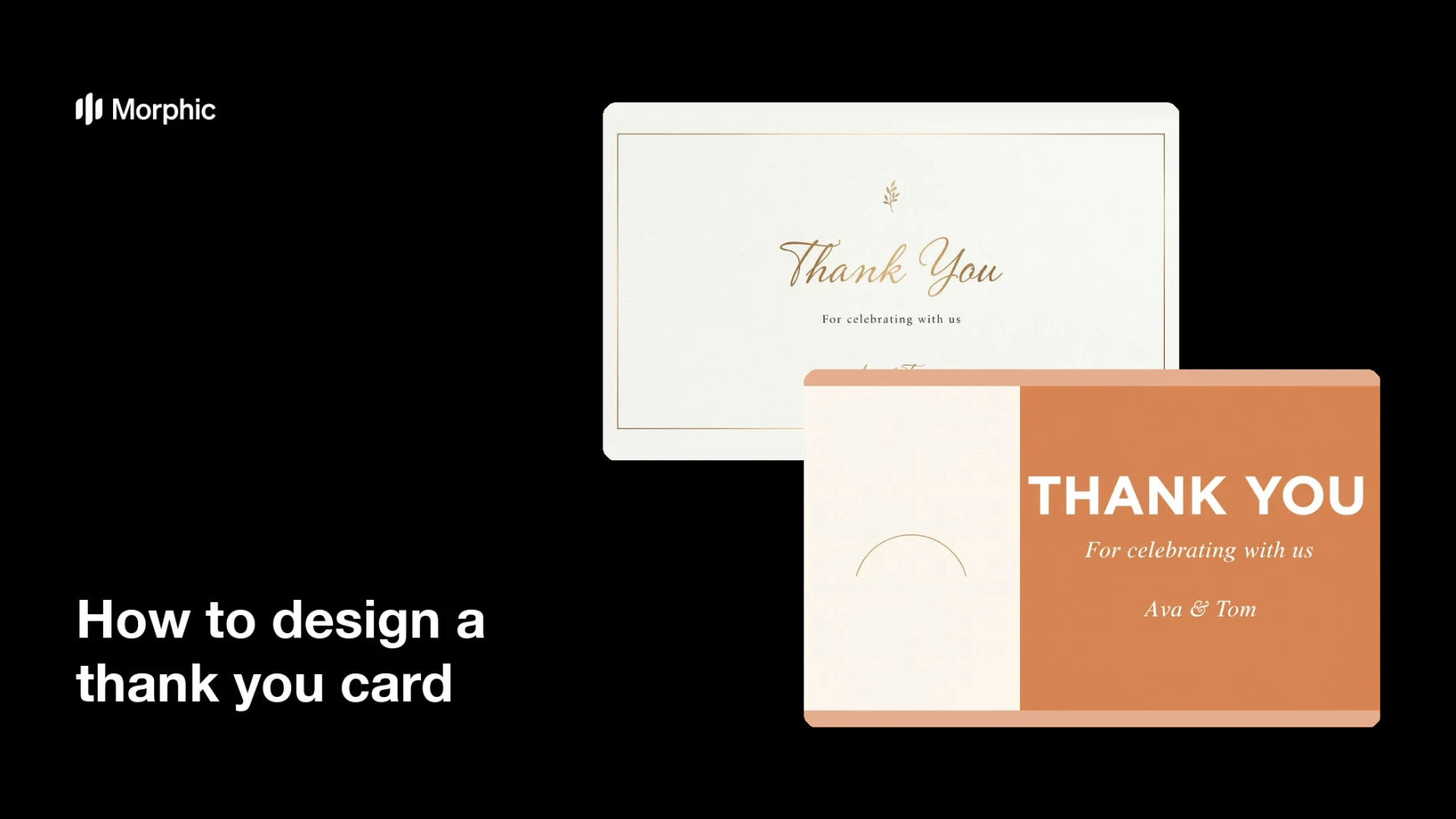 How to design a thank you card
