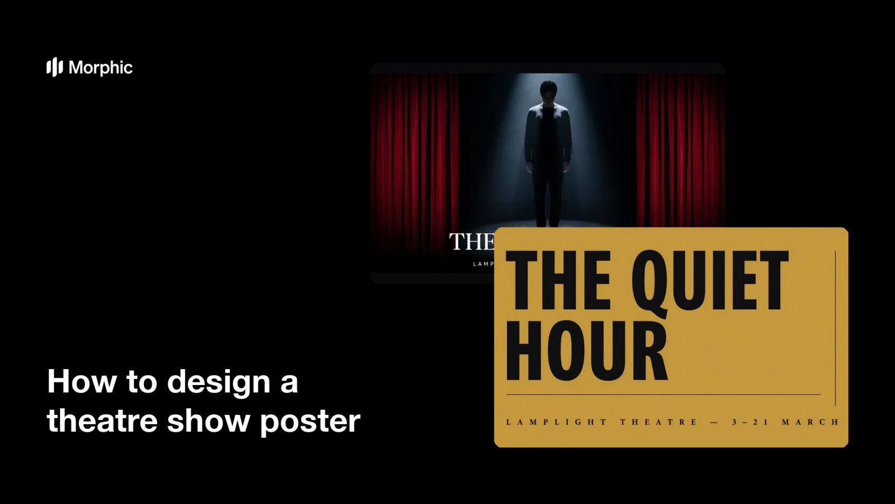How to design a theatre show poster