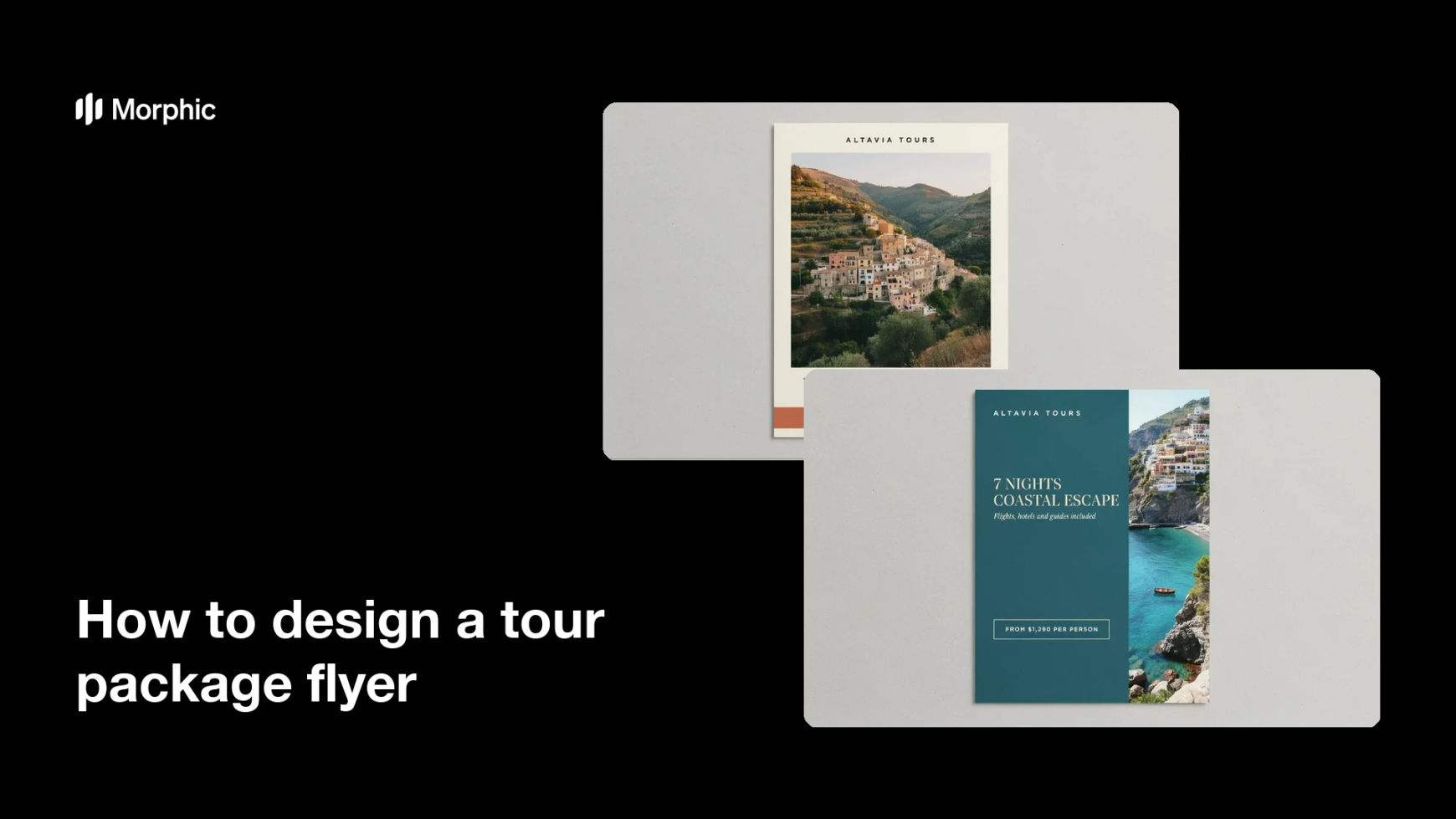 How to design a tour package flyer
