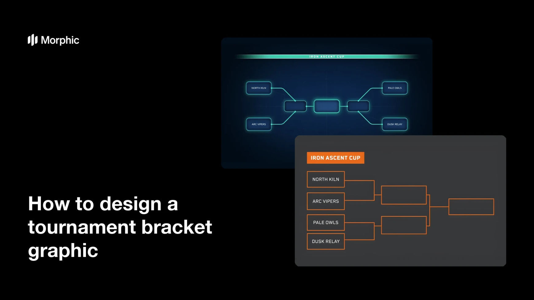 How to design a tournament bracket graphic
