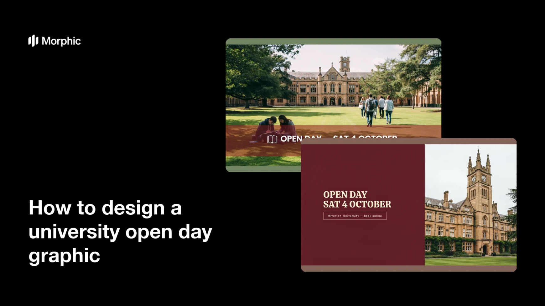 How to design a university open day graphic
