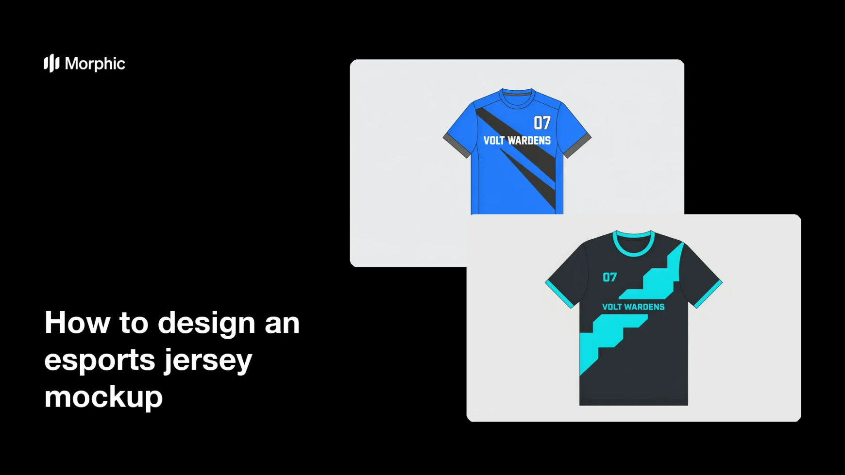 How to design an esports jersey mockup