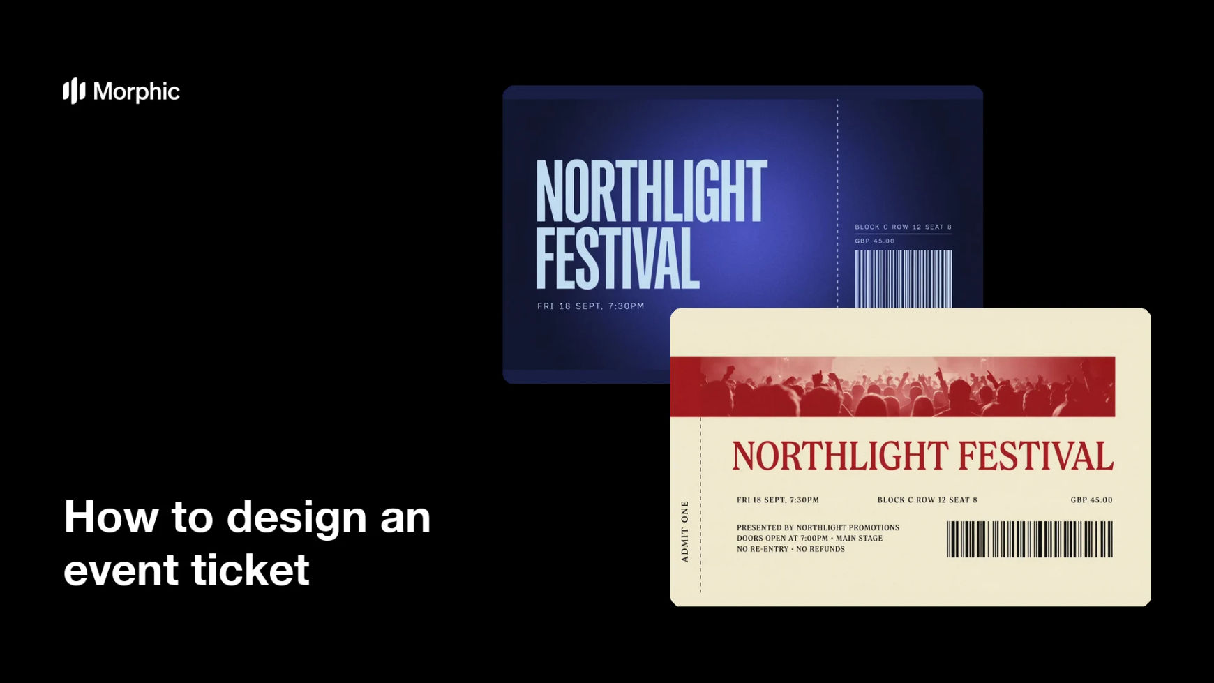 How to design an event ticket
