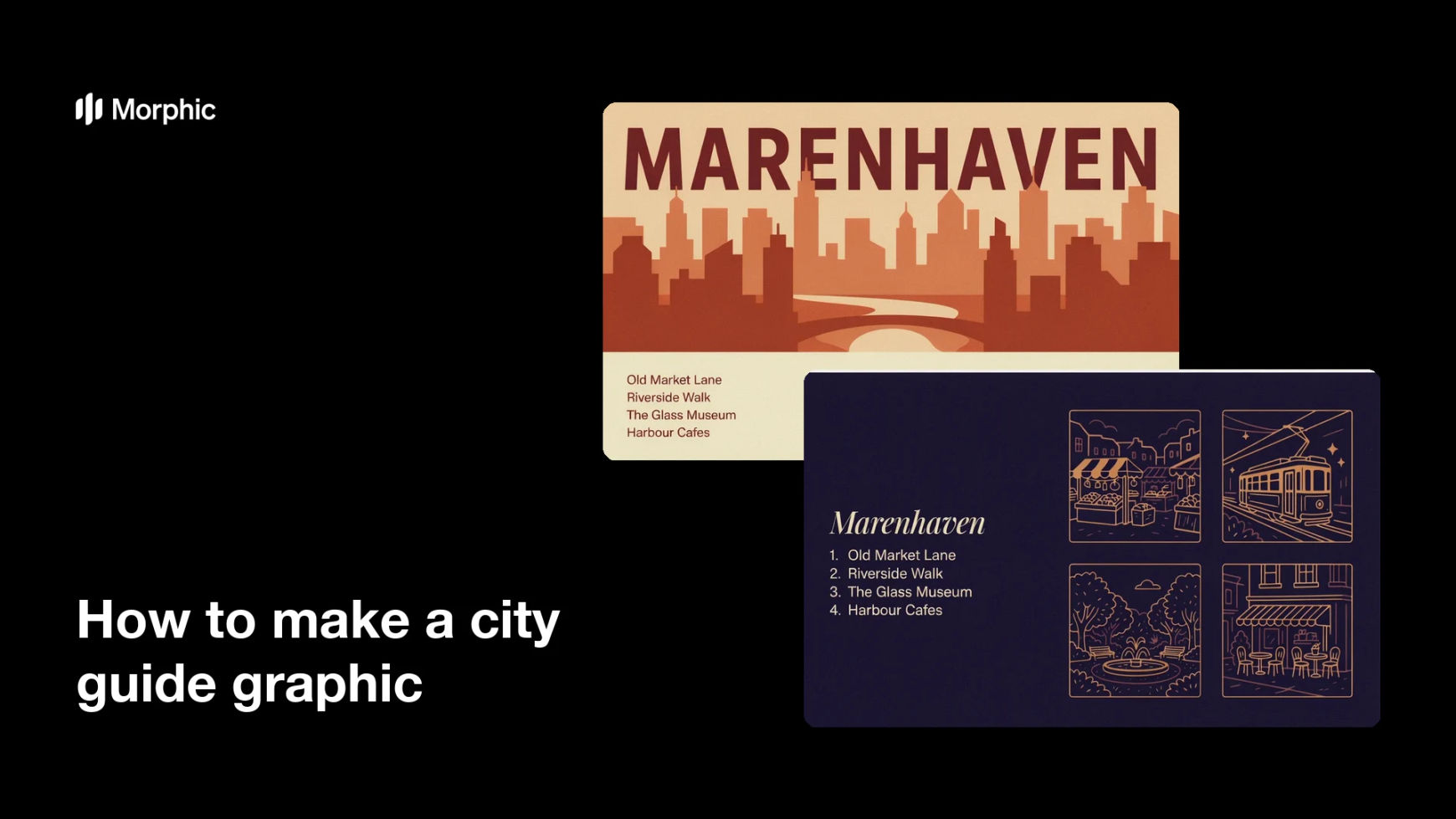 How to make a city guide graphic
