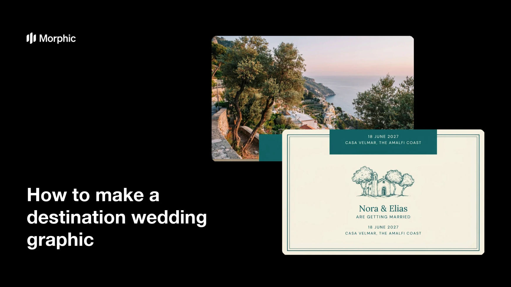 How to make a destination wedding graphic