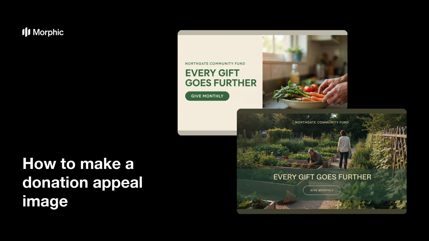 How to make a donation appeal image