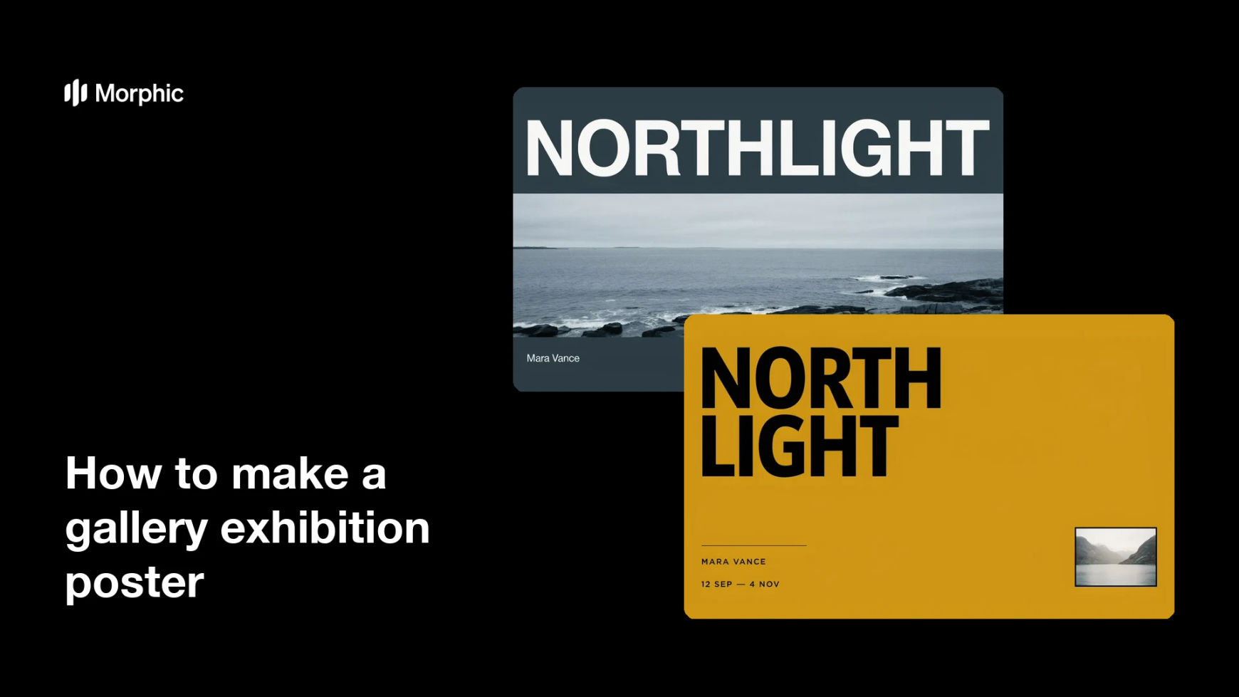 How to make a gallery exhibition poster