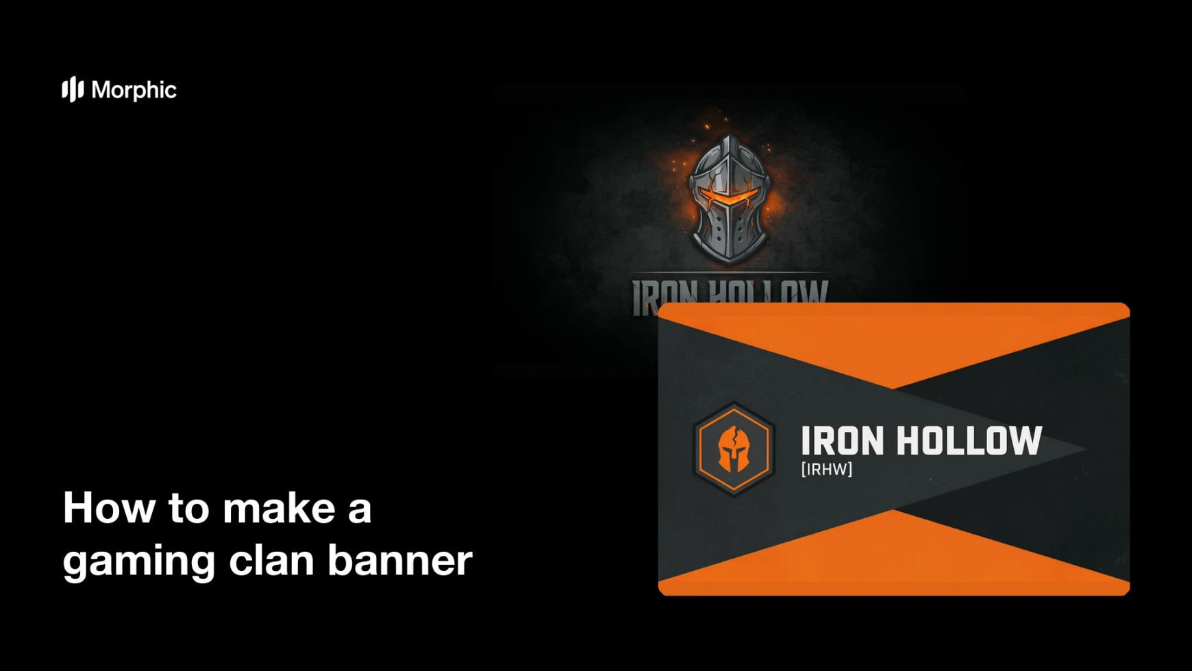 How to make a gaming clan banner