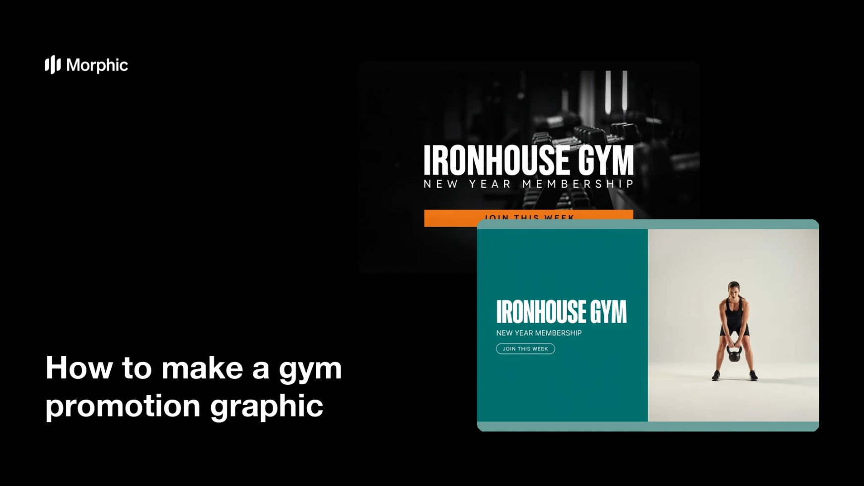How to make a gym promotion graphic