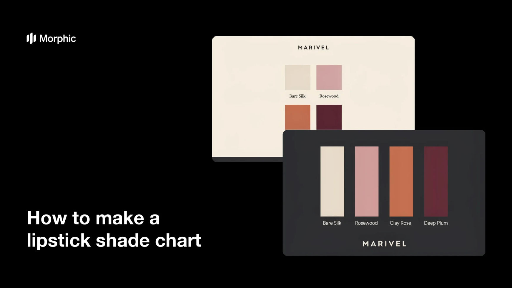 How to make a lipstick shade chart