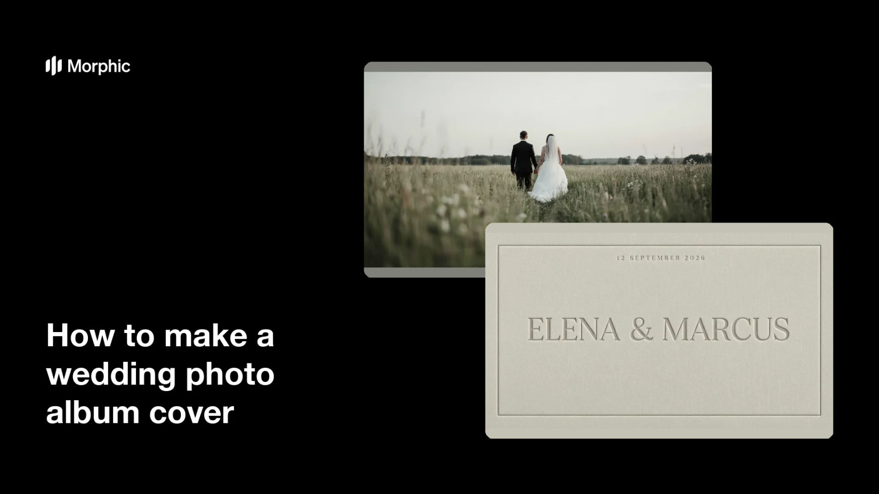 How to make a wedding photo album cover
