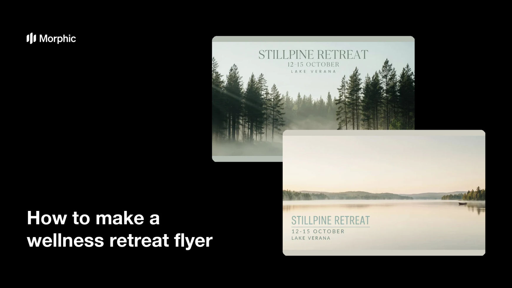 How to make a wellness retreat flyer