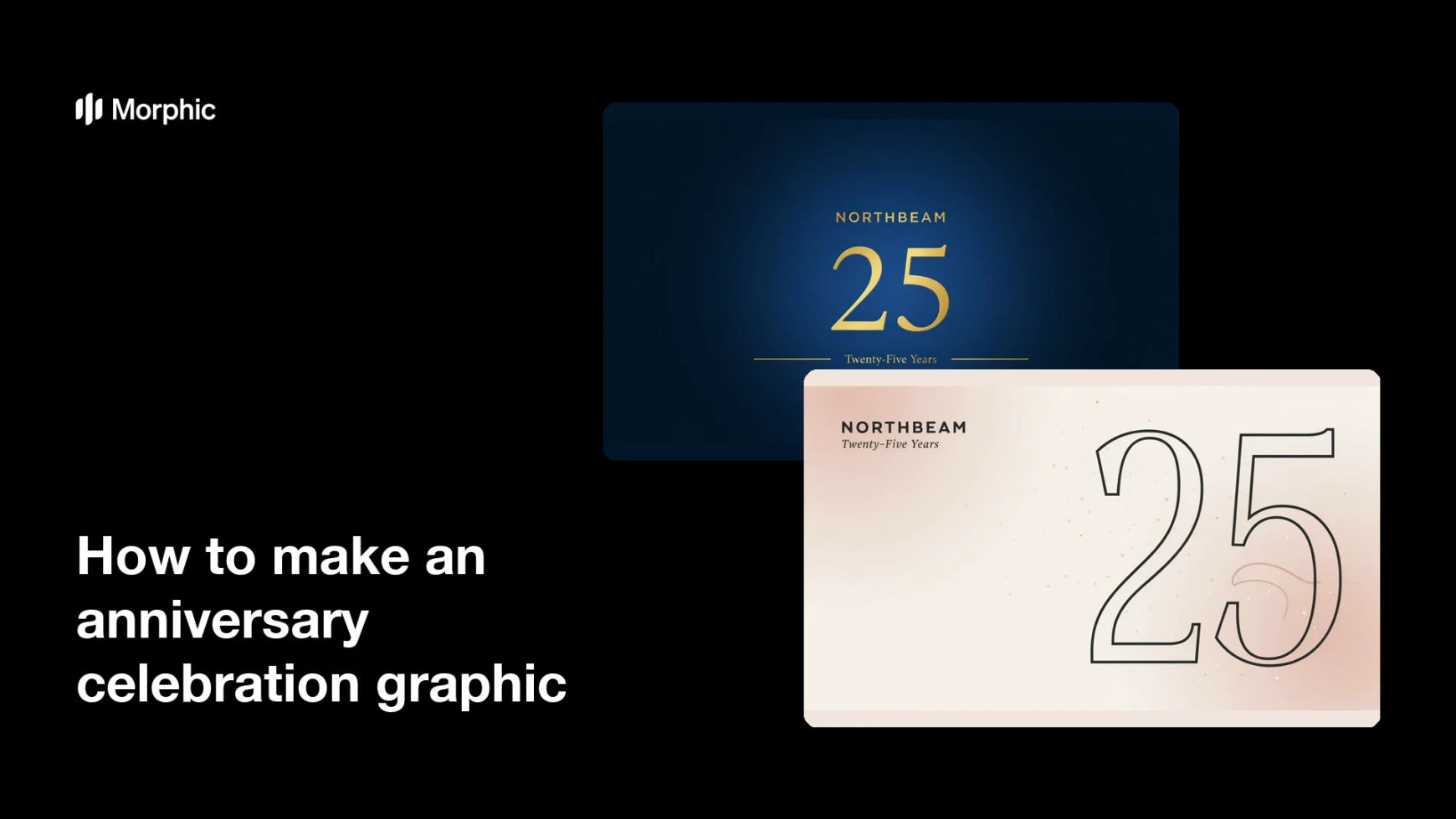 How to make an anniversary celebration graphic