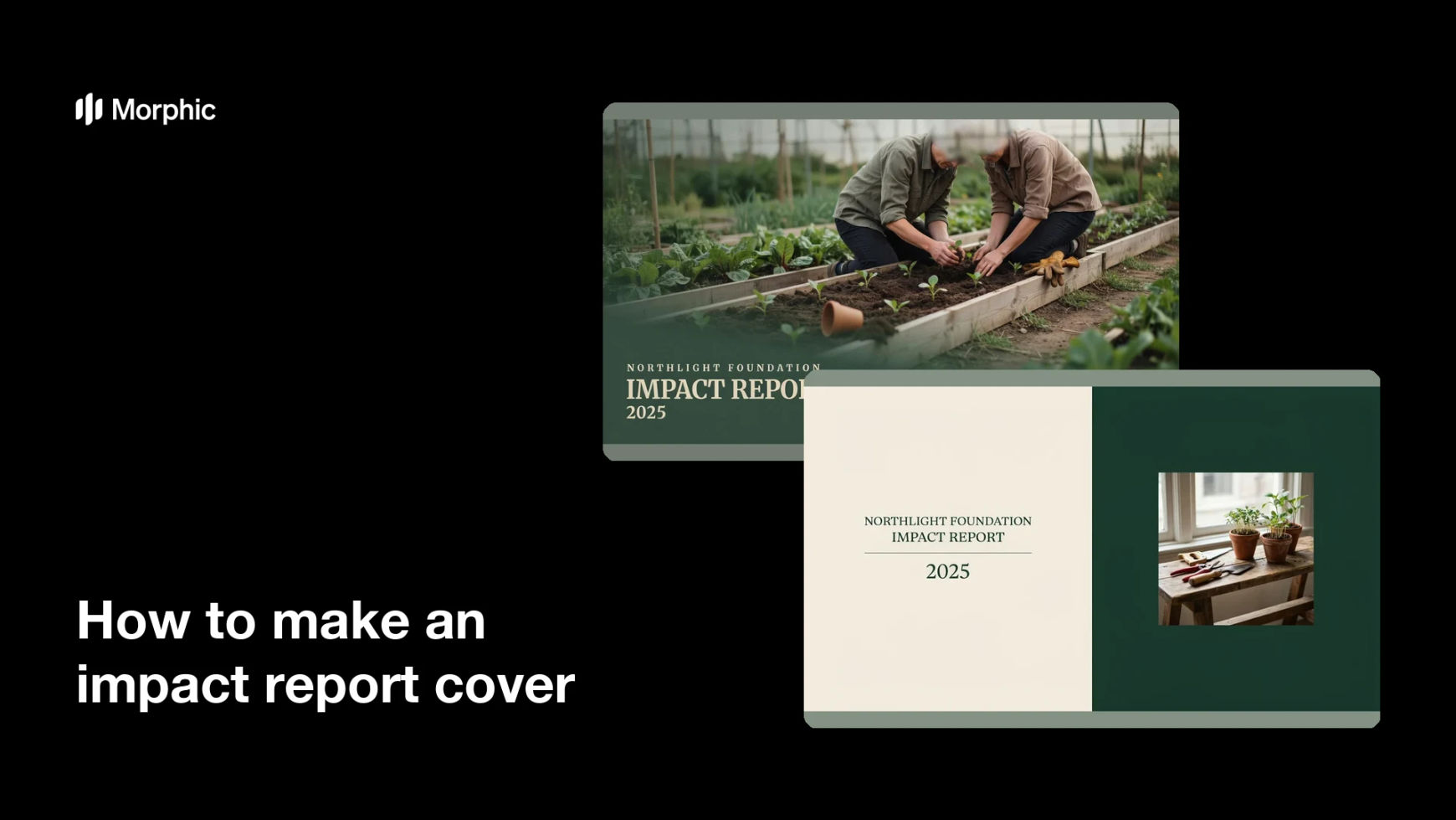 How to make an impact report cover