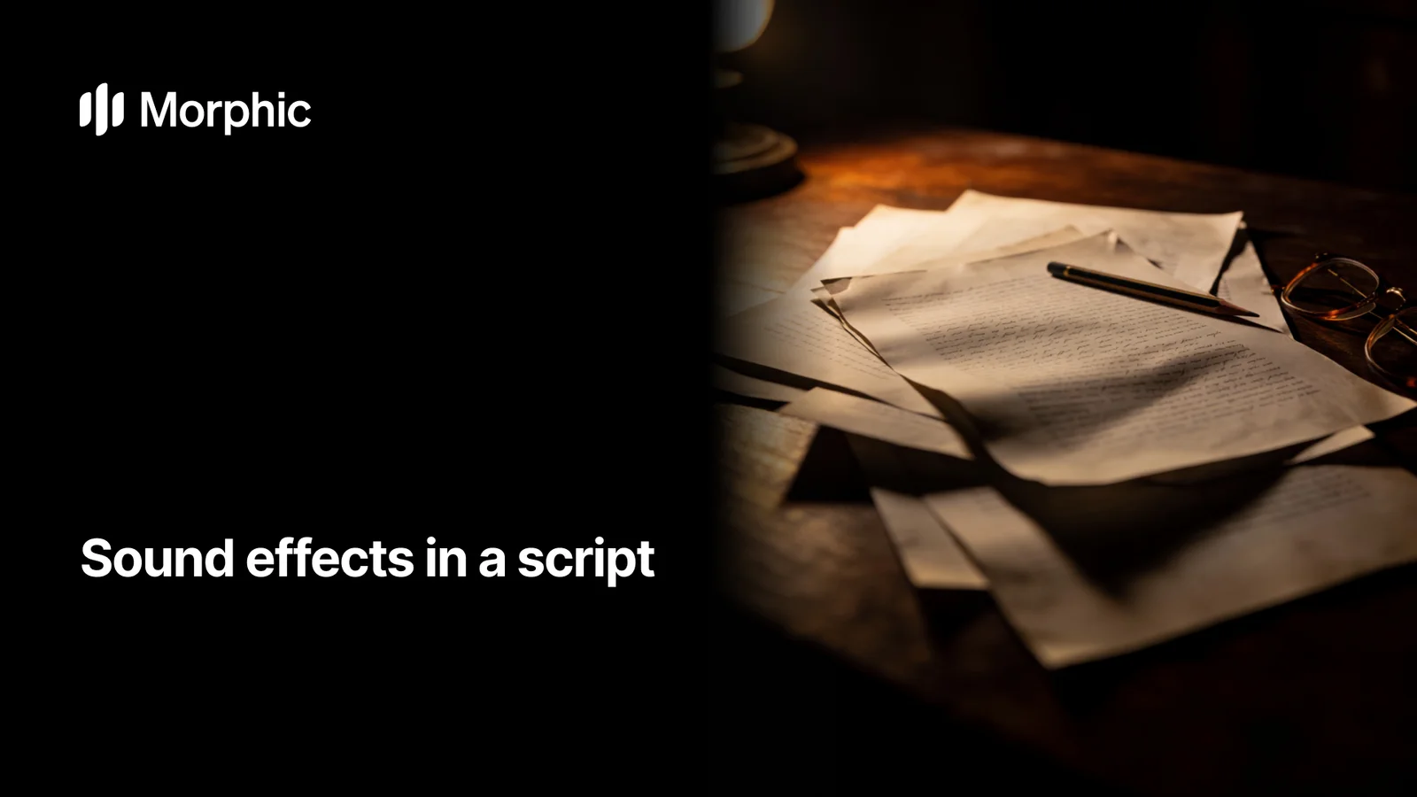 How to write sound effects in a script