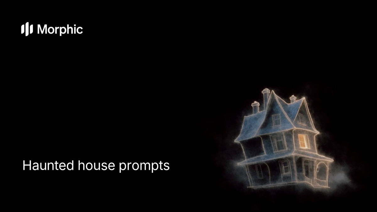 Haunted house prompt library on Morphic