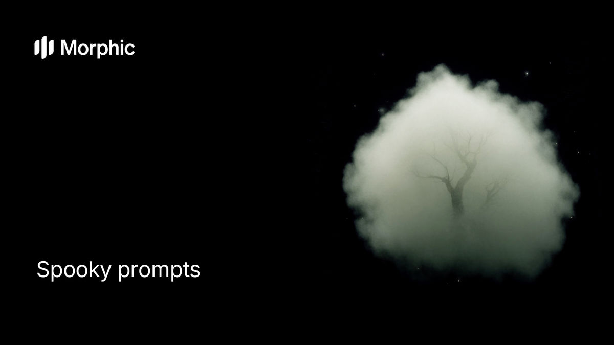 Spooky prompt library on Morphic