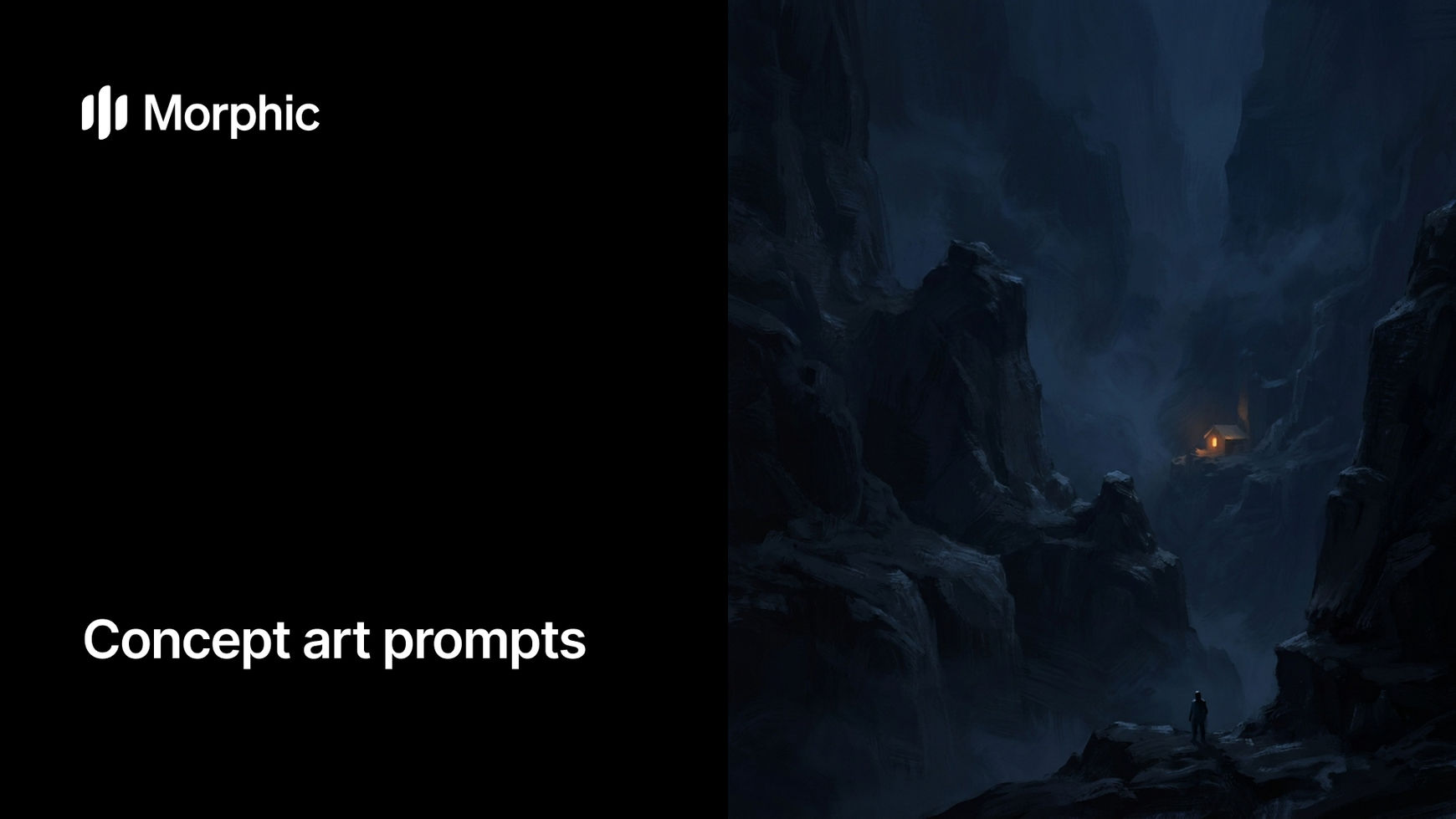 Concept art prompt library on Morphic