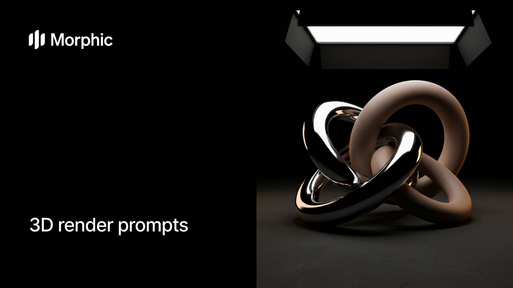 3D render prompt library on Morphic