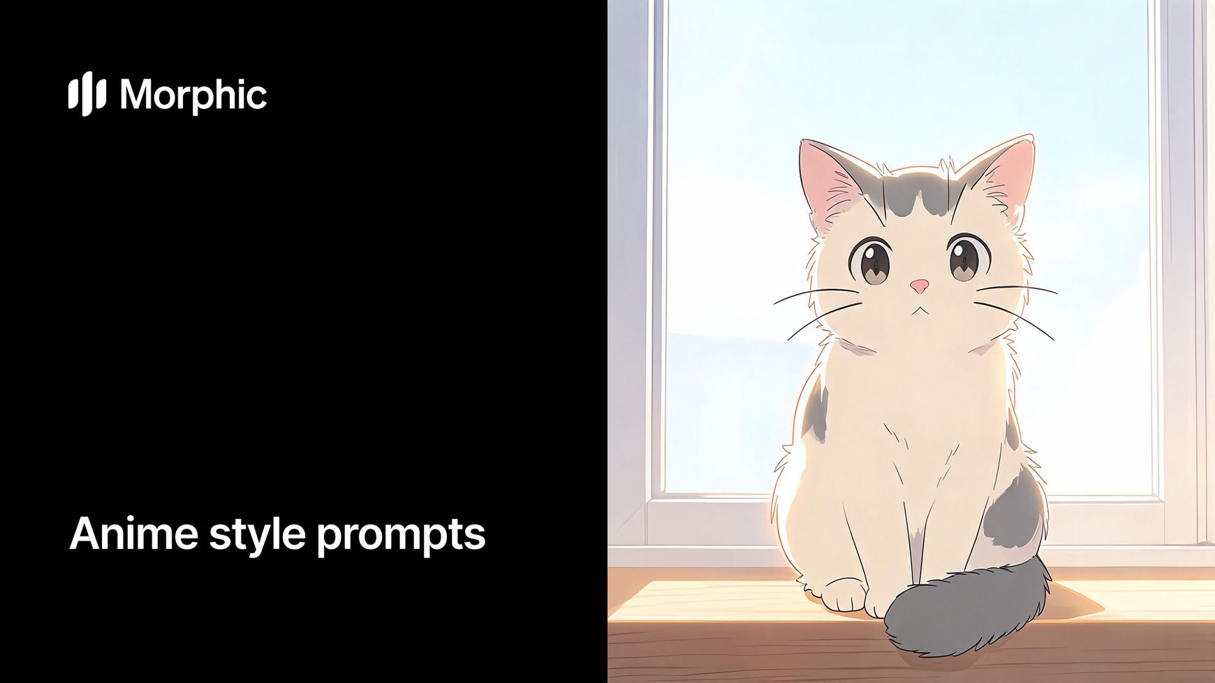 Anime style prompt library on Morphic
