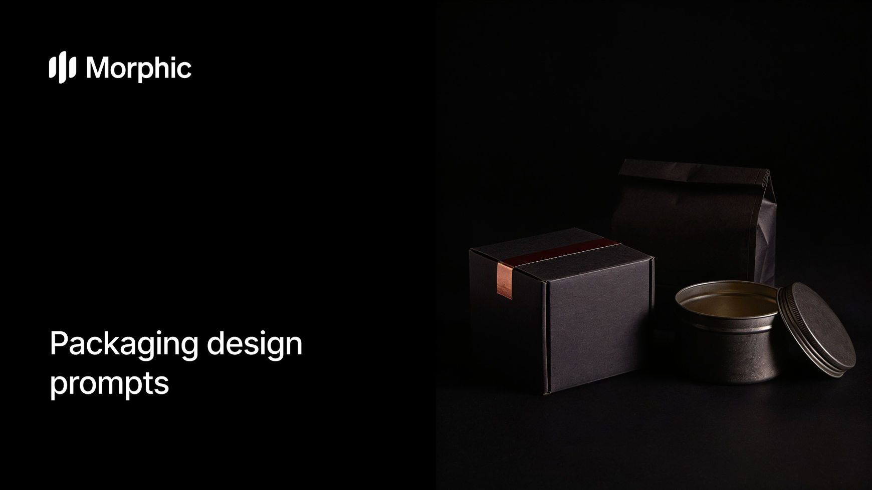Packaging design prompt library on Morphic