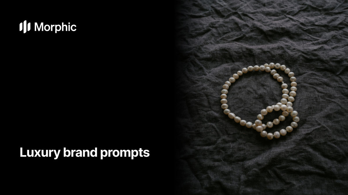 Luxury brand prompt library on Morphic