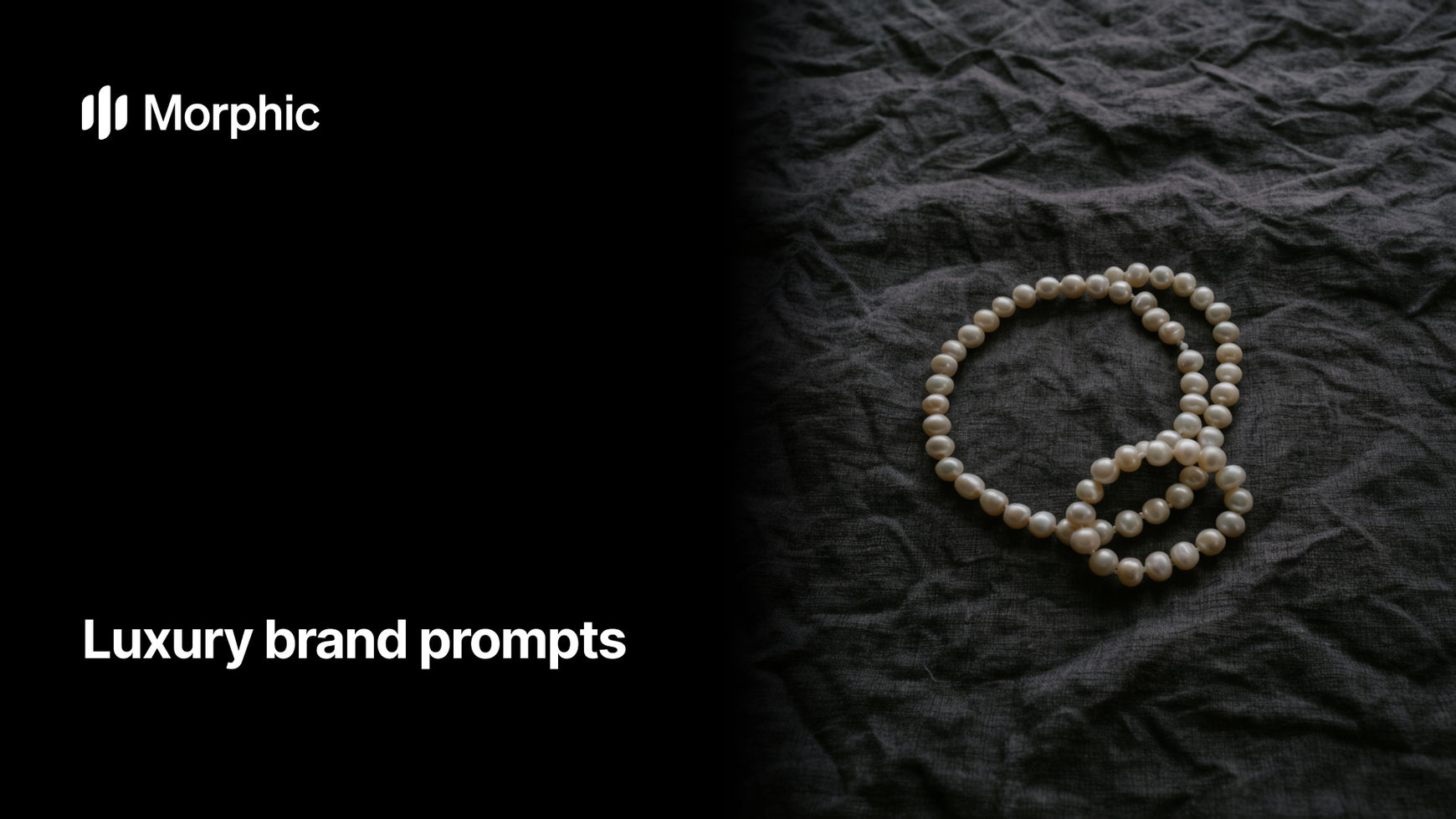 Luxury brand prompt library on Morphic