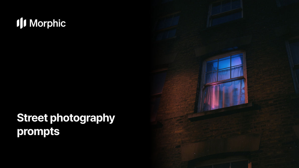Street photography prompt library on Morphic