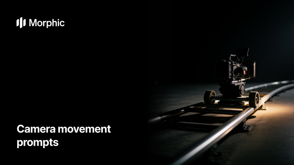 Camera movement prompt library on Morphic