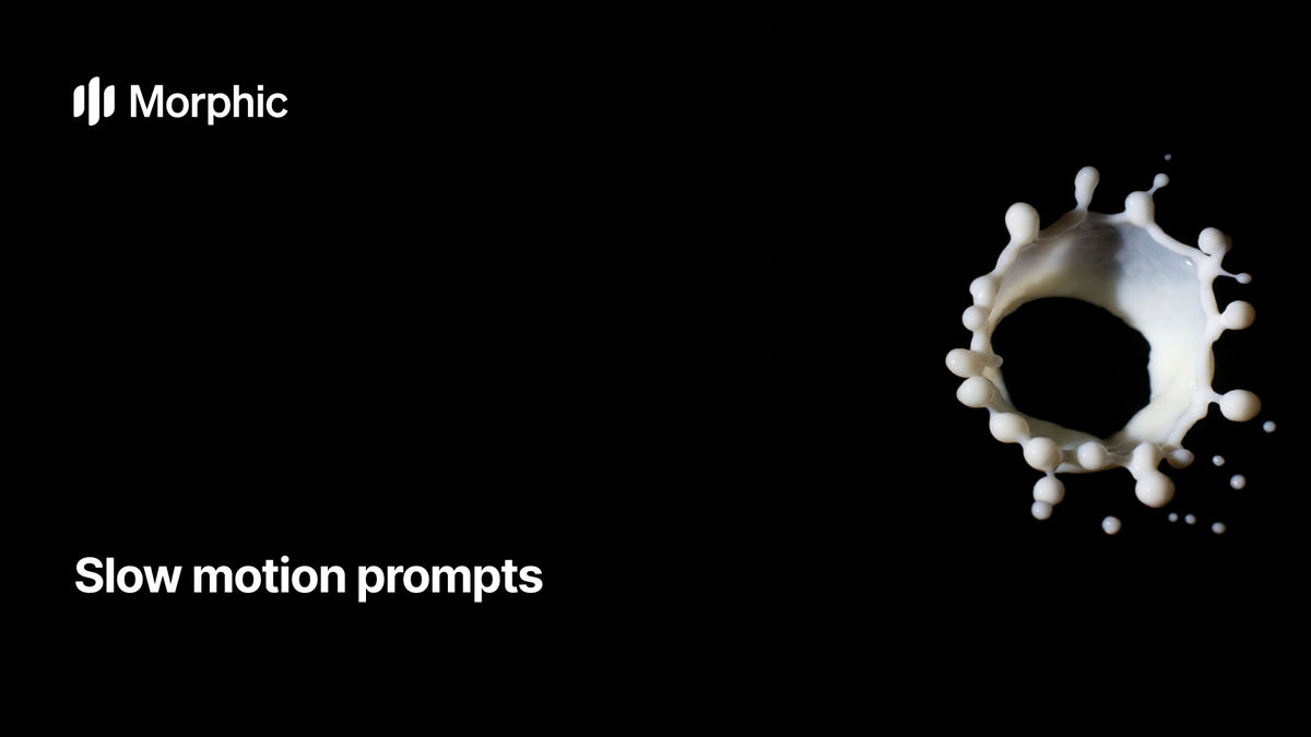 Slow motion prompt library on Morphic