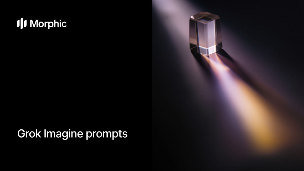 Grok Imagine prompt library on Morphic
