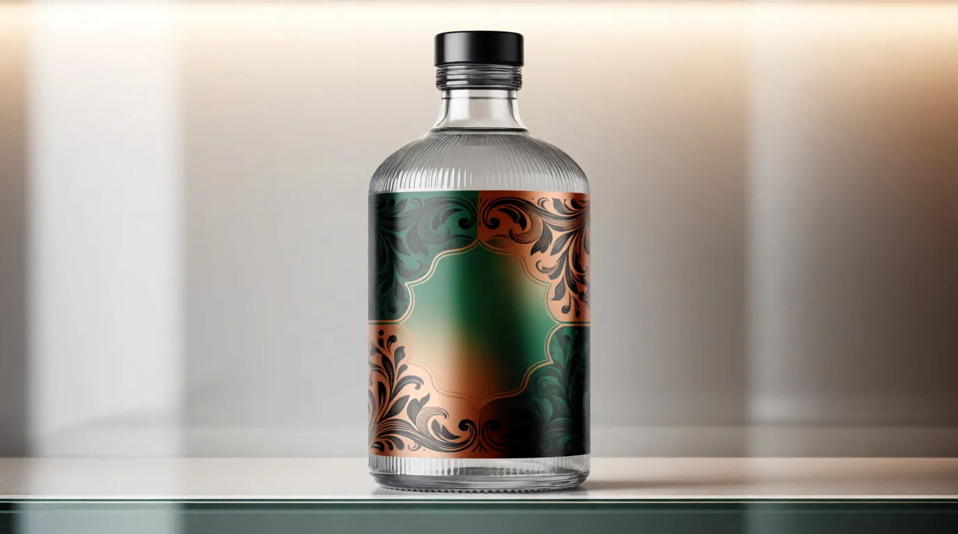 Label on the bottle