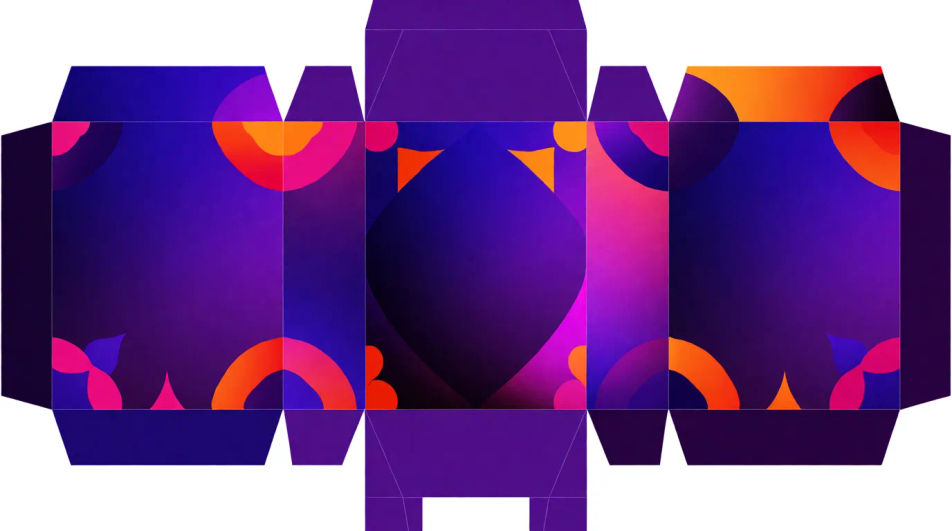 Flat dieline artwork