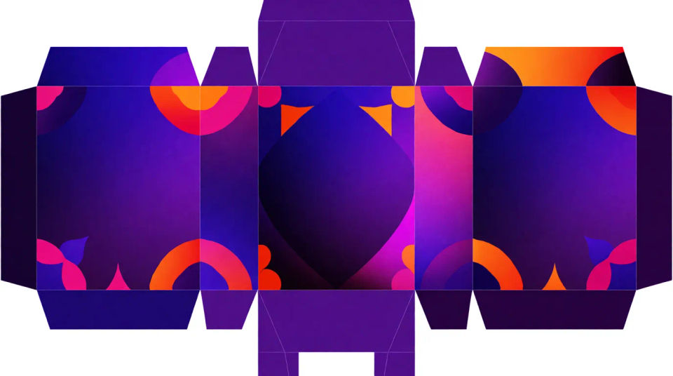 Flat dieline artwork