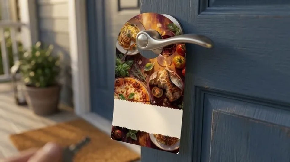 On the door handle