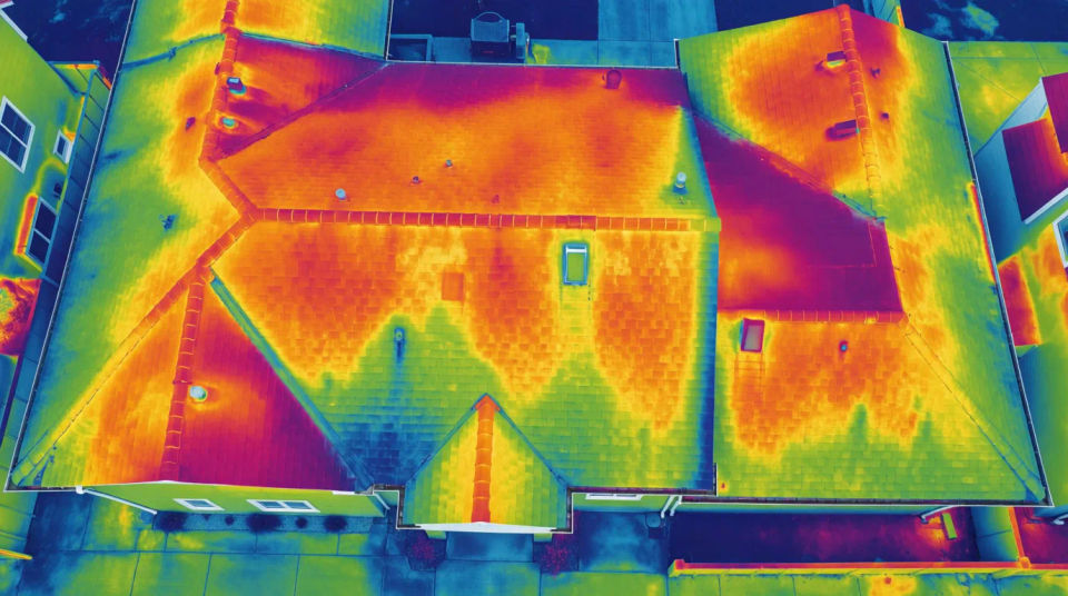 Aerial thermal report figure