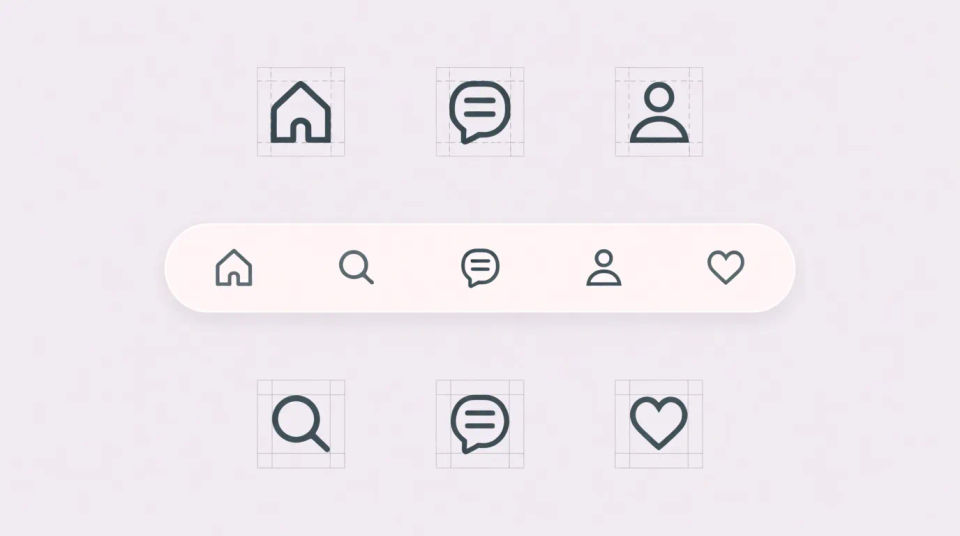 Mobile app tab bar