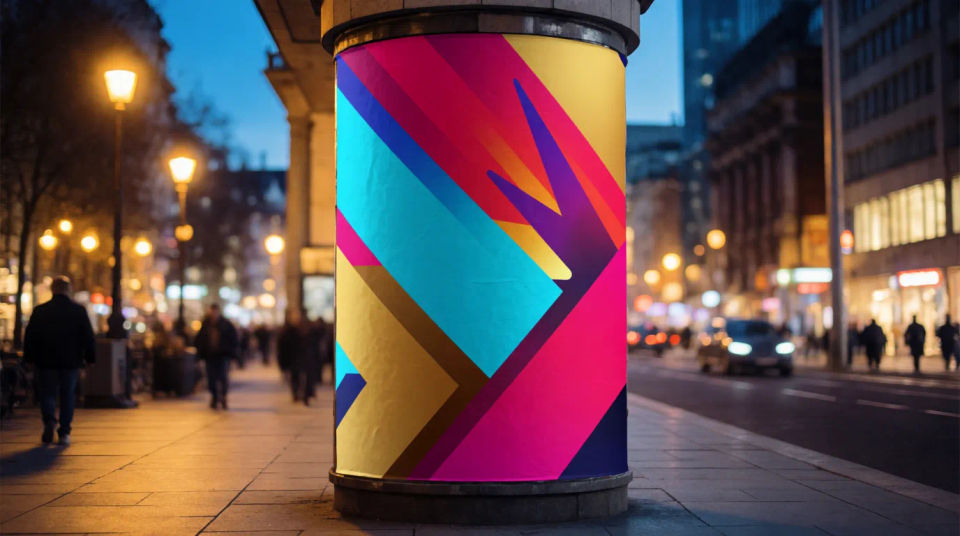 Event promo pillar wrap
