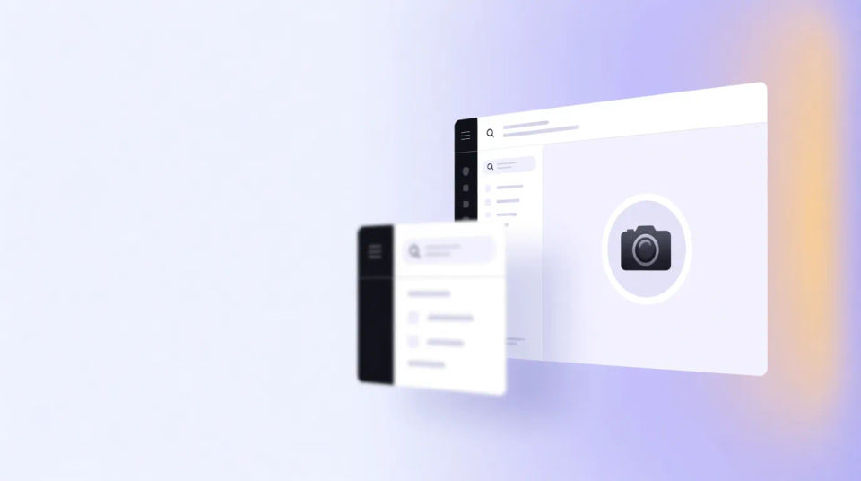 SaaS signup page visual