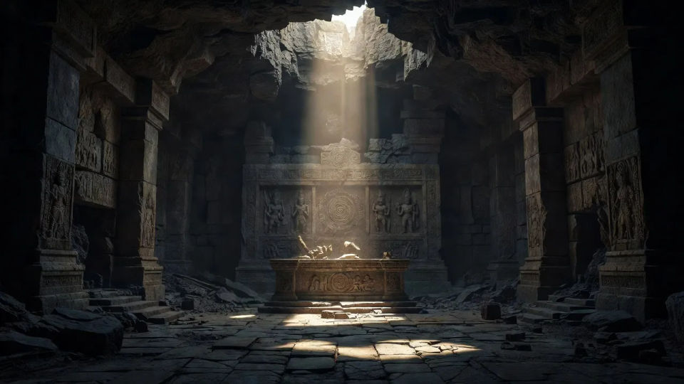 Sunken altar chamber