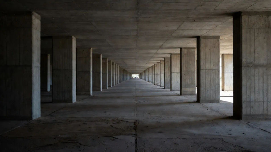 Underpass and elevated walkway