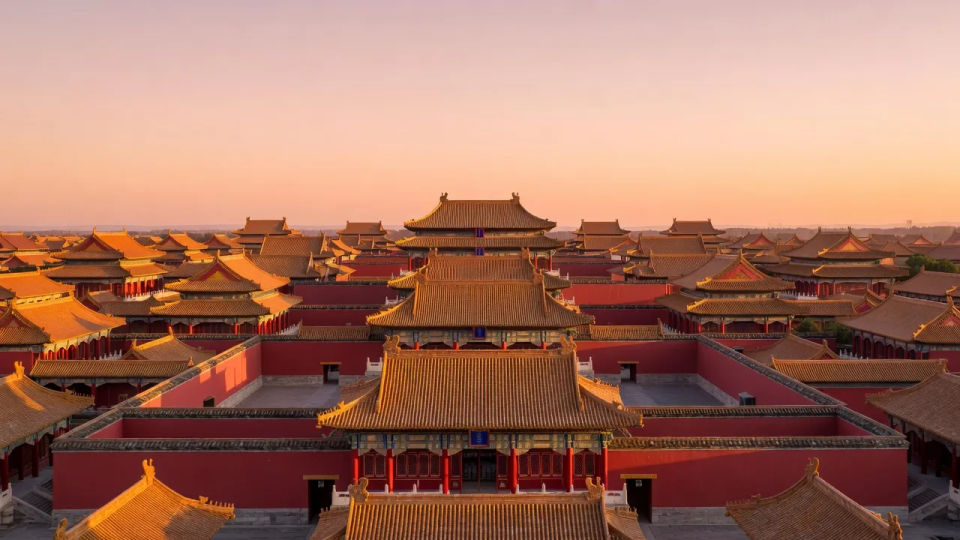 Palace complex at sunrise
