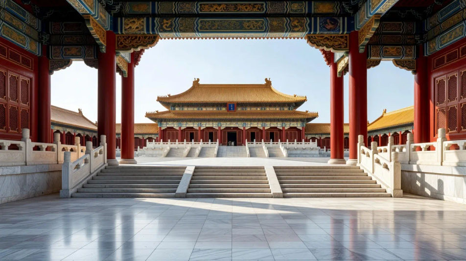 大殿庭院正门